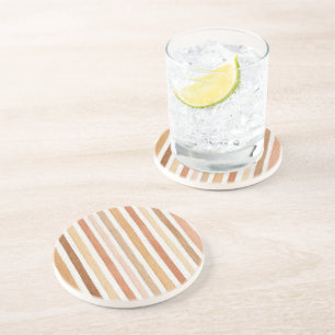 Posavasos Rayas de Rubor de Latte de Calabaza
