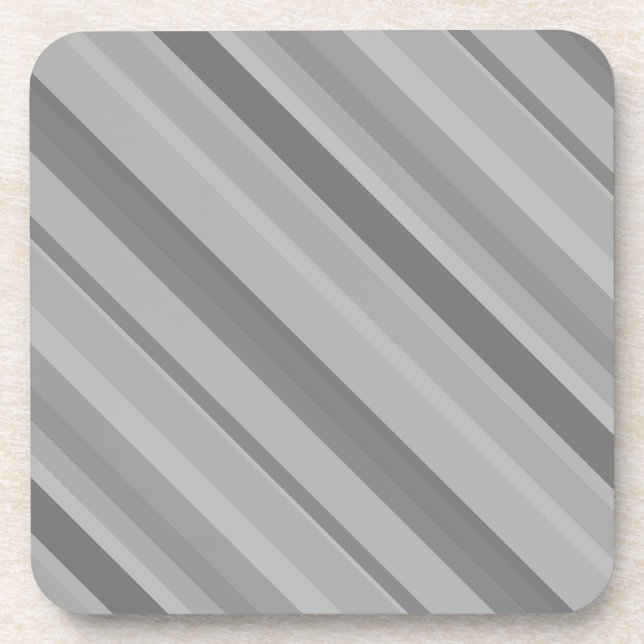 Posavasos Rayas diagonales grises (Frente)