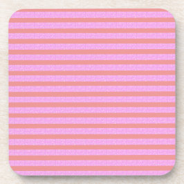 Posavasos Rayas geométricas rosadas Aluminio plástico duro