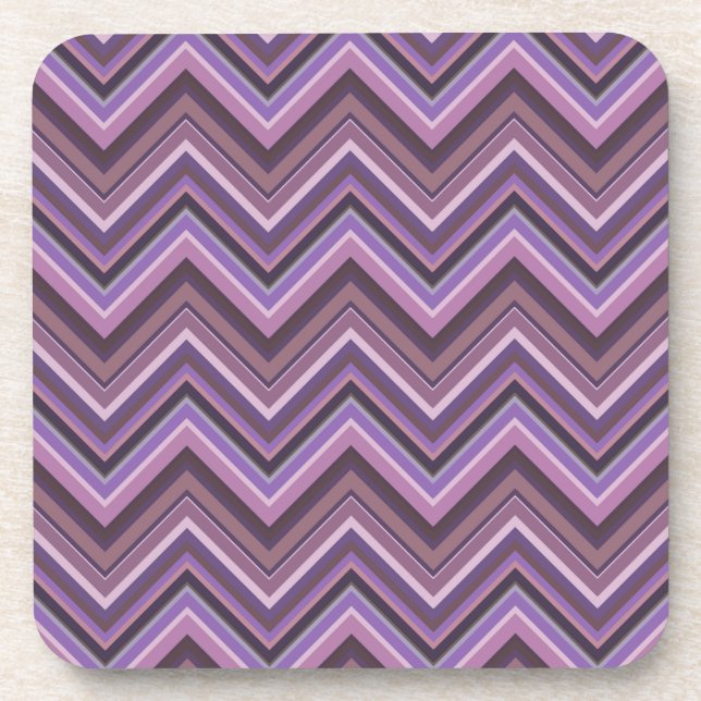 Posavasos Rayas Mauve zigzag (Frente)
