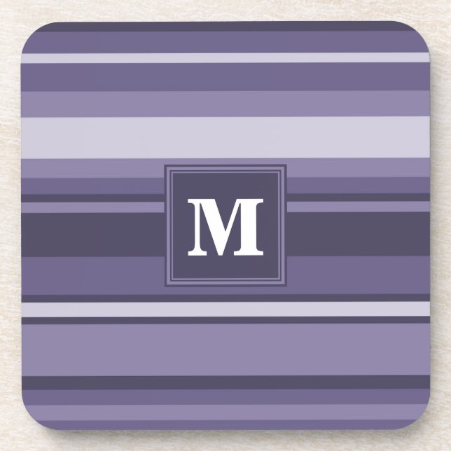 Posavasos Rayas moradas monográficas (Frente)