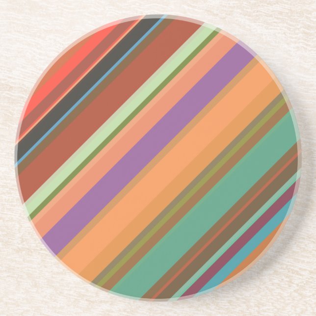 Posavasos Rayas Multicolores #1 (Frente)