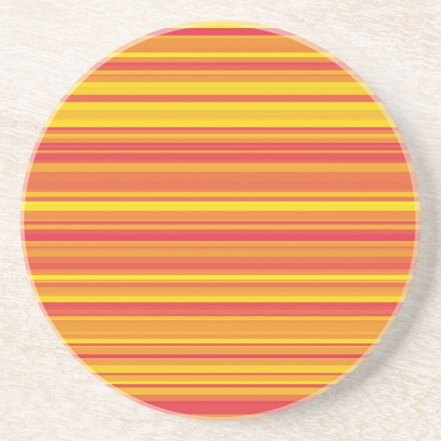Posavasos Rayas Naranjas Rojas Amarillas (Frente)