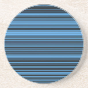 Posavasos Rayas Negras Azules