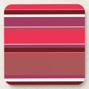 Posavasos Rayas rojas