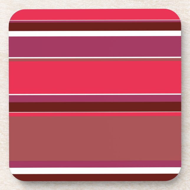 Posavasos Rayas rojas (Frente)