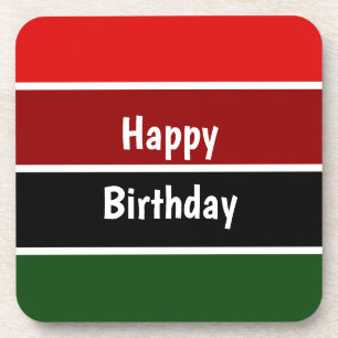 Posavasos Rayas Rojas Y Verdes