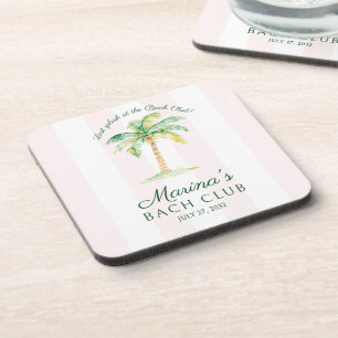 Posavasos Rayas Rosadas Despedida de Soltera en Palm Beach B