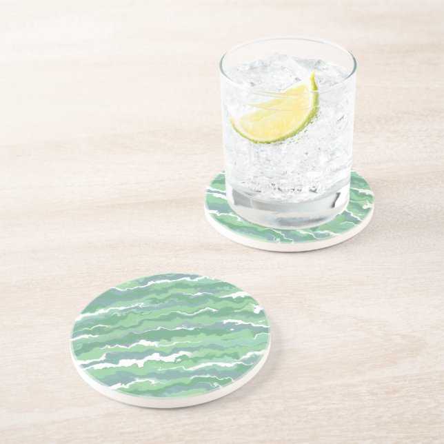 Posavasos Rayas Verdes (Lado)