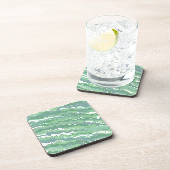 Posavasos Rayas Verdes (Lado Derecho)