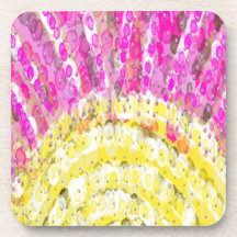 Rayo de sol en amarillo y fucsia