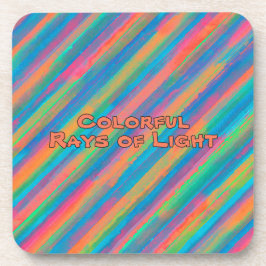 Posavasos Rayos de luz coloridos