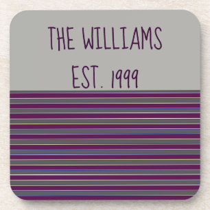 Posavasos Rayos grises y púrpuras