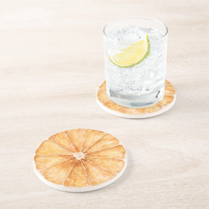 Posavasos Rebanada de fruta de naranja