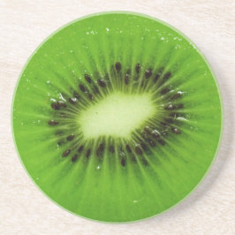 Posavasos Rebanada fresca de la fruta de kiwi