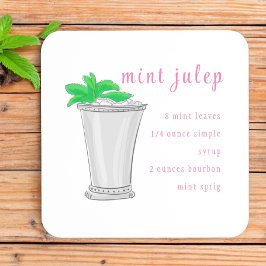Posavasos Receta de barra de Mint Julep de Derby
