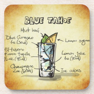 Posavasos Receta de bebida azul para tahoe