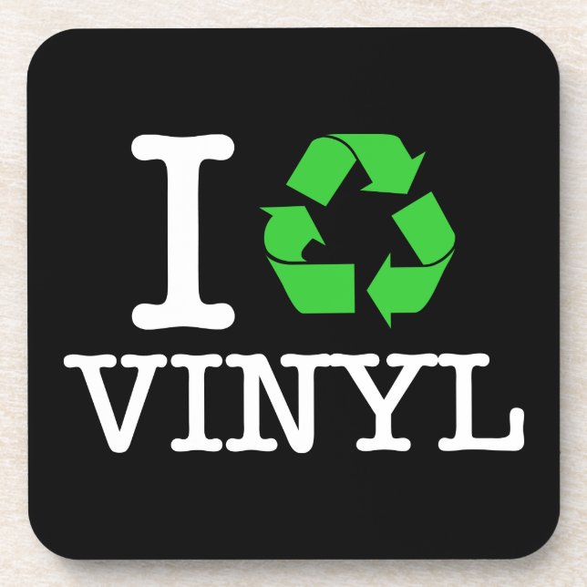 Posavasos Reciclar vinilo (Frente)