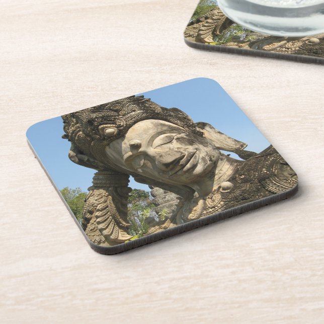 Posavasos Rectificando Buda... Nong Khai, Isan, Tailandia (Lado Izquierdo)