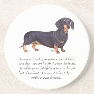 Posavasos Recuerdo de Dachshund - Macho