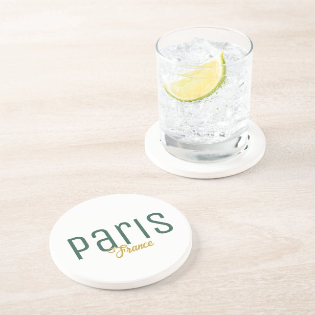 Posavasos Recuerdo de París, Francia (Lado)