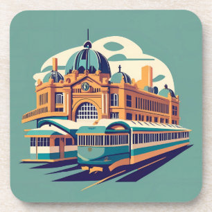 Posavasos Recuerdo de pintura de Melbourne Australia