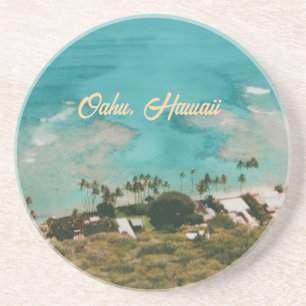 Posavasos Recuerdo de viaje a la isla de Oahu Hawaii