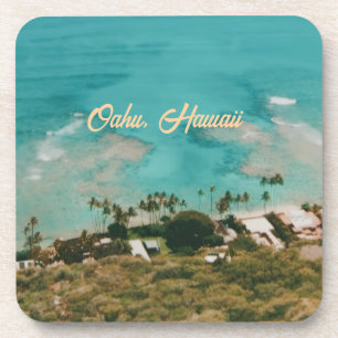Posavasos Recuerdo de viaje a la isla de Oahu Hawaii