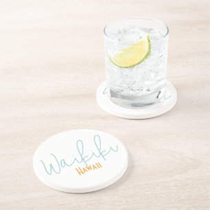 Posavasos Recuerdo de viaje a Waikiki, Hawái
