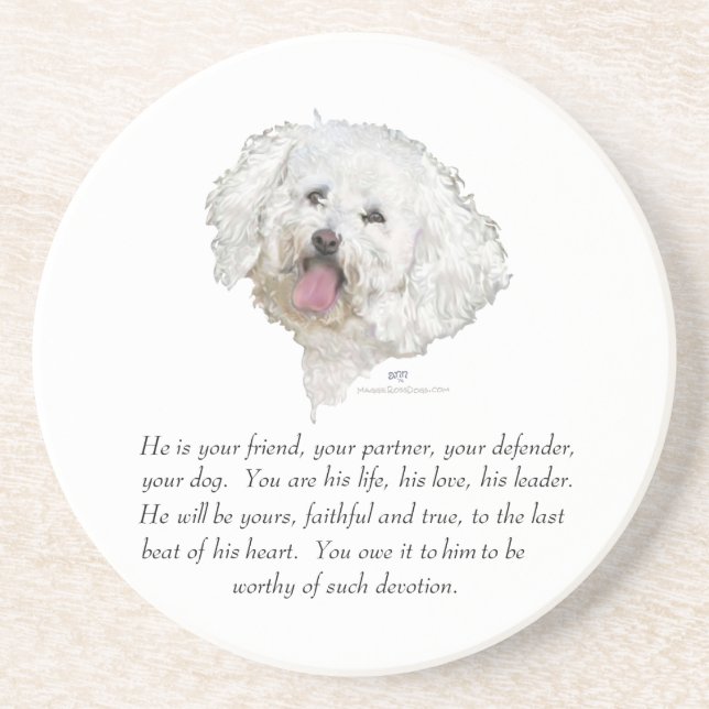 Posavasos Recuerdo, Perro Macho (Frente)