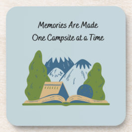 Posavasos Recuerdos hechos en un camping a la vez