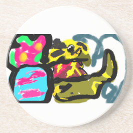 Posavasos Recuperador de oro y primavera