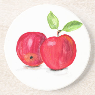 Posavasos Red apples fruit Kitchen Healthy Food dessert