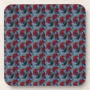 Posavasos Red Daisy Plastic Coaster
