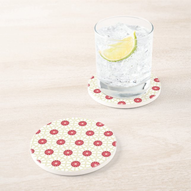 Posavasos Red Floral  (Lado)