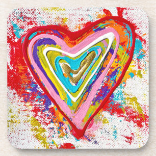 Posavasos Red Heart Set de 6 Casas