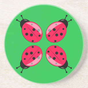 Posavasos Red Ladybugs