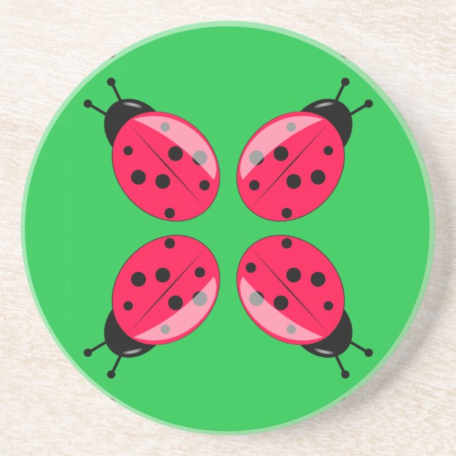 Posavasos Red Ladybugs (Frente)