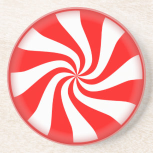 Posavasos Red Peppermint Candy