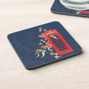 Posavasos Red Phone Box Coasters