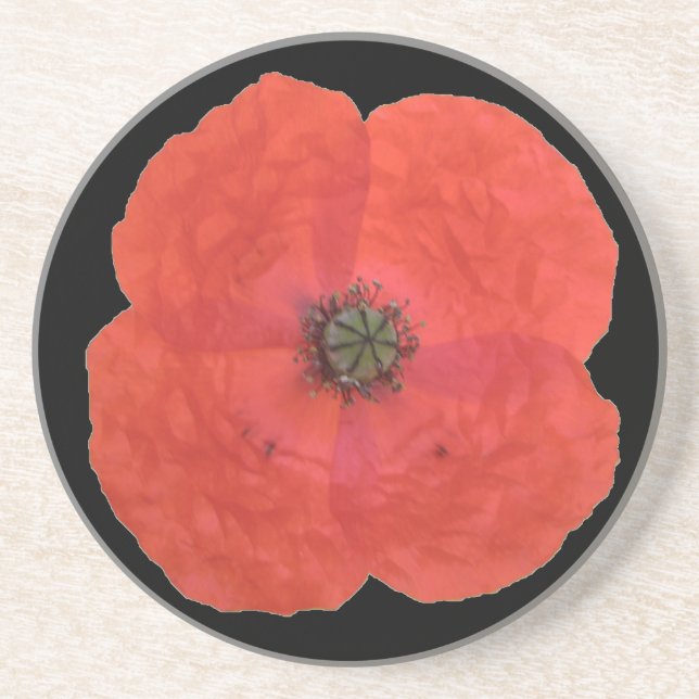 Posavasos Red Poppy Coaster (Frente)