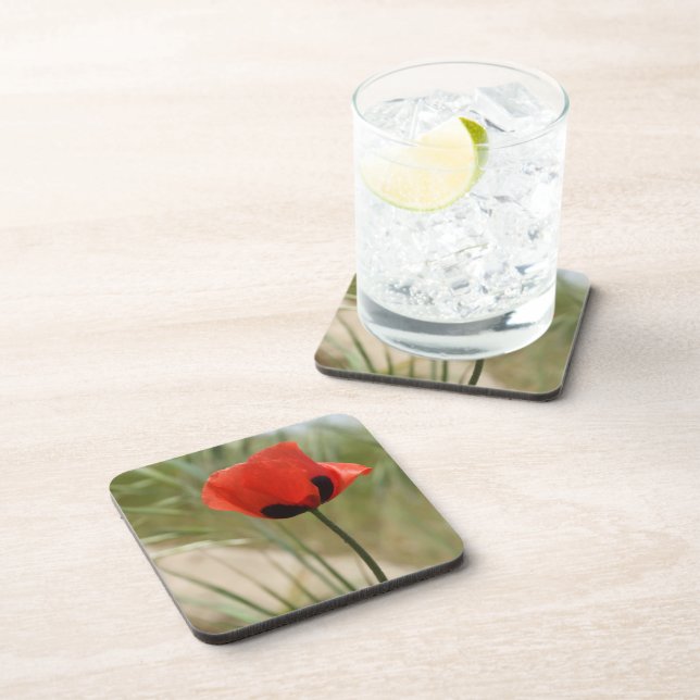 Posavasos Red Poppy Coasters (Lado Derecho)