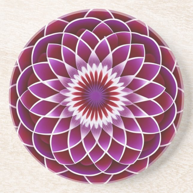 Posavasos Red Purple Dahlia (Frente)