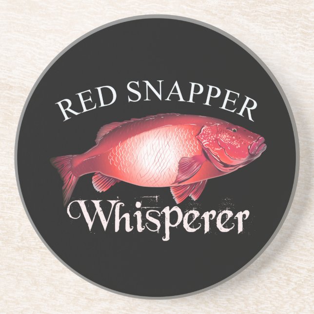 Posavasos Red Snapper Whisperer Dark (Frente)