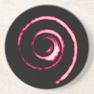 Posavasos Red Twirl Coaster