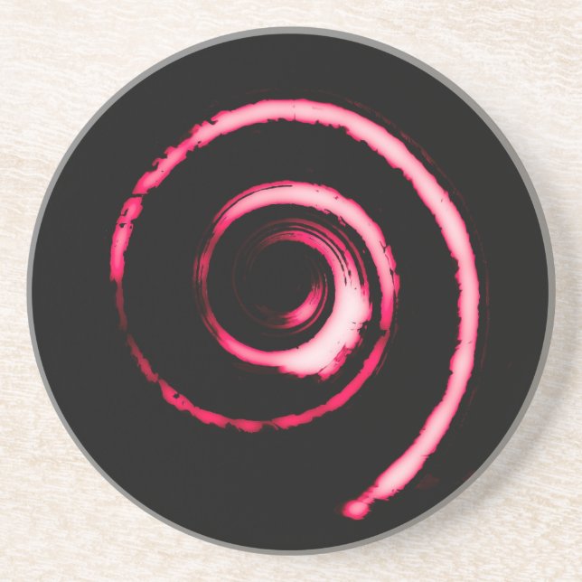 Posavasos Red Twirl Coaster (Frente)