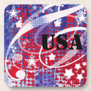Posavasos Red, White & Blue Glory Personalized