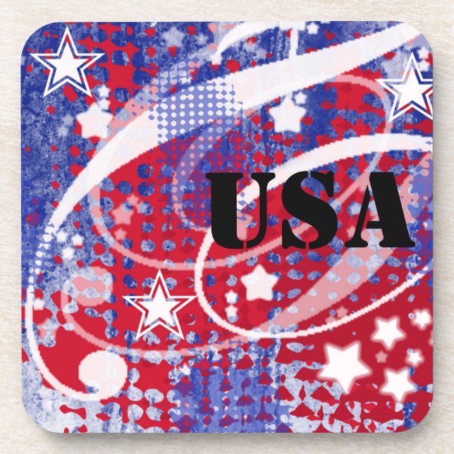 Posavasos Red, White & Blue Glory Personalized (Frente)