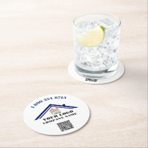 POSAVASOS REDONDO DE PAPEL 