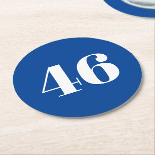 Posavasos Redondo De Papel "46" Biden President, Biden Harris 2020, Election